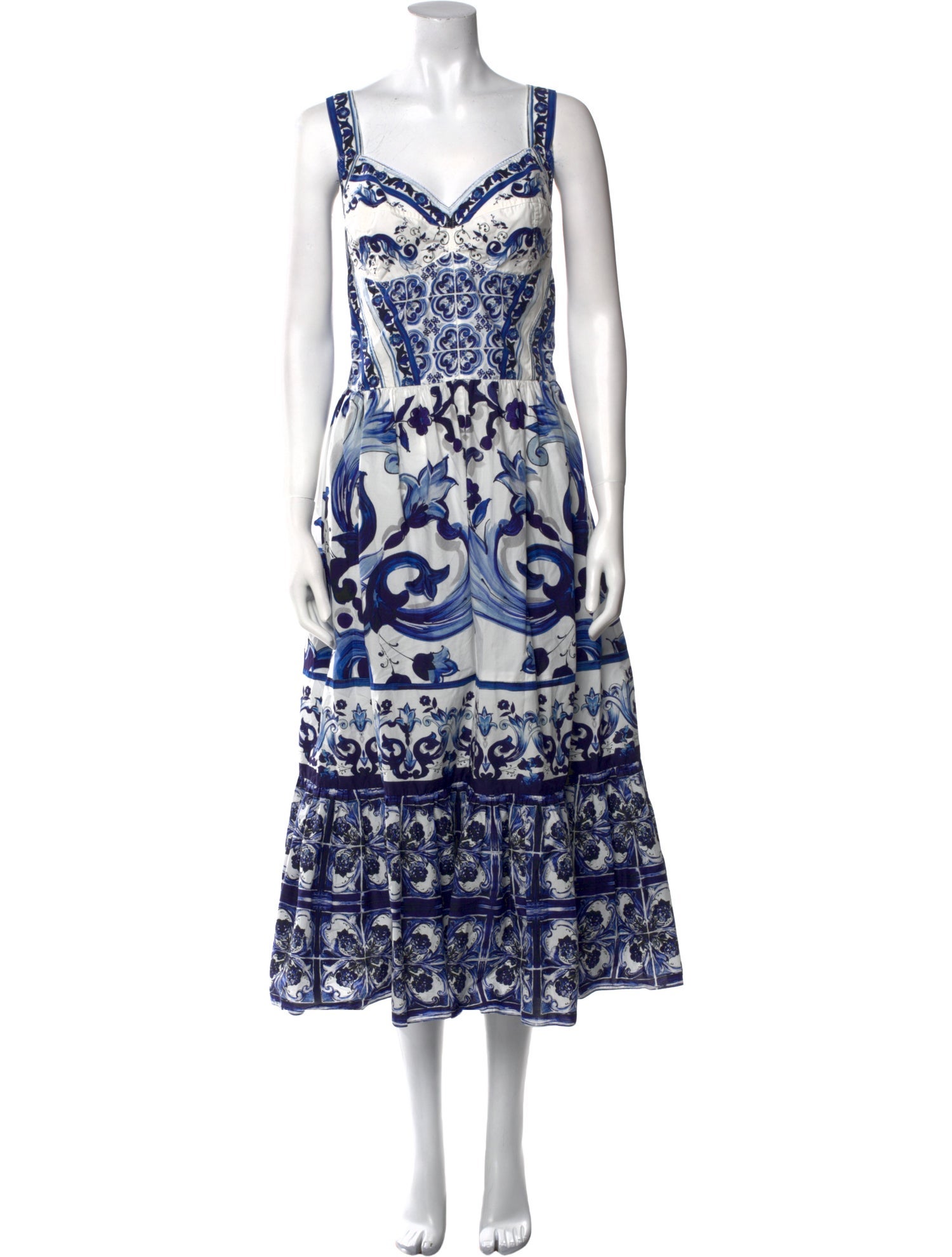 Dolce & Gabbana Printed Long Dress